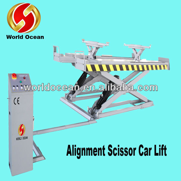 Wheel alignment car scissor lift with CE