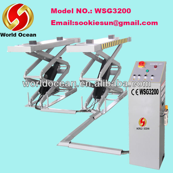 Double cylinder 6000LBS small scissor car lift