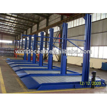 2 level parking lift 2.7 ton two post car parking system