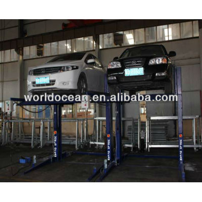 Two post parking lift system WP2700-B for home garage