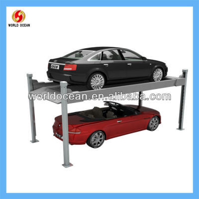 4 post parking car system for 2 cars 2700KG/6000LBS