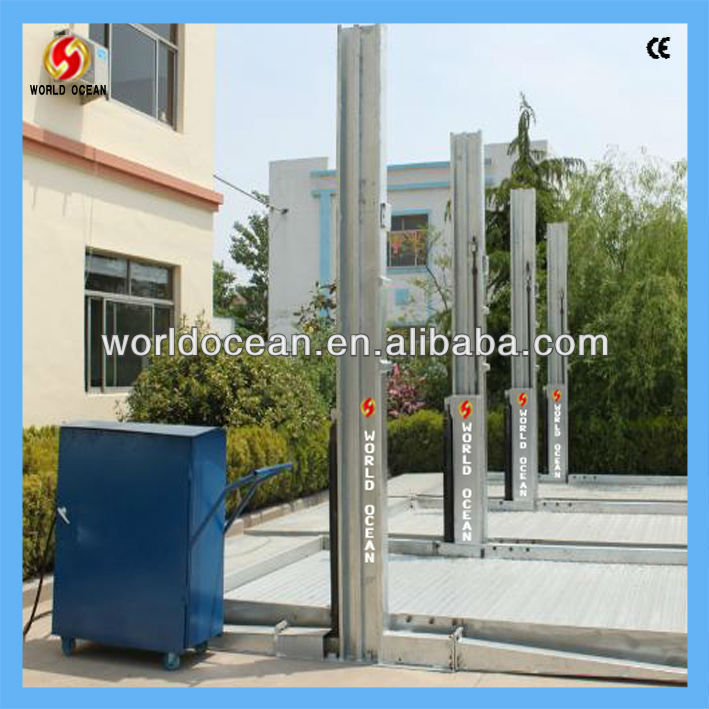 2 Post Car Stackers Parking Lift Simple Parking System