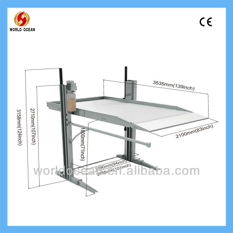 China reliable supplier 2 post parking car lifts for home garages
