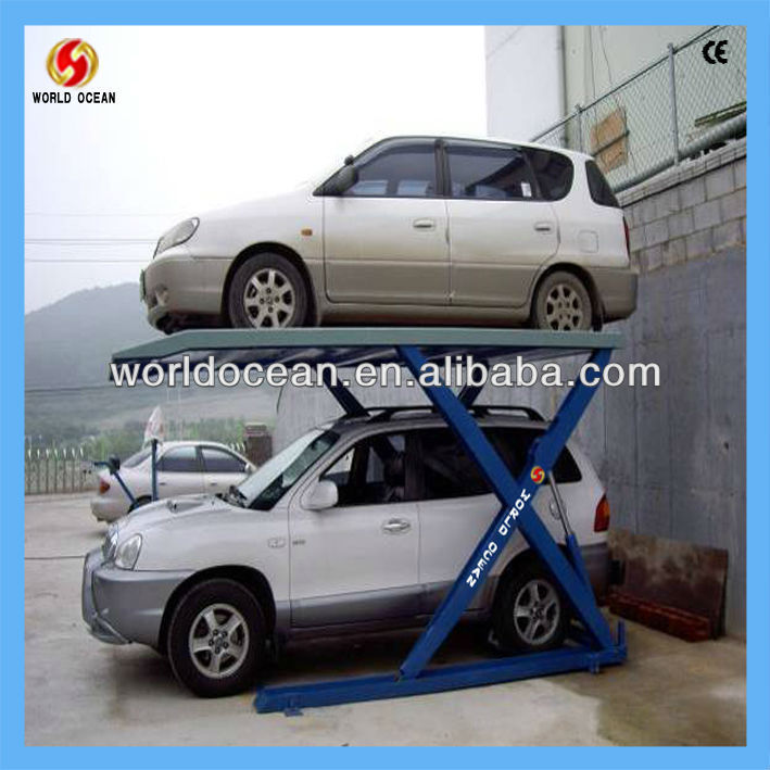 Automated workshop and garage car stacker lift