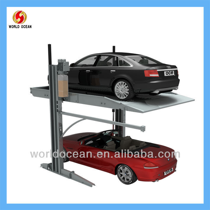 New Products for 2013 Two layers Two post auto parking lift for home parking garage