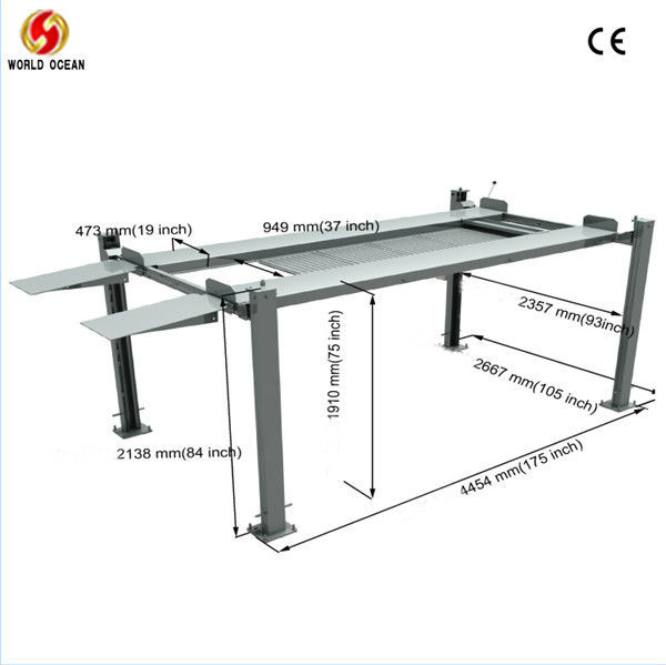 New Products for 2013 Four post Car Parking lift system for parking lot