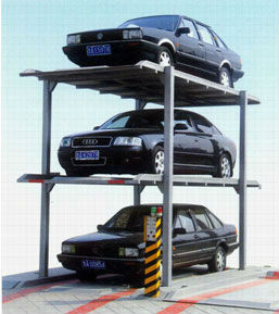 Underground parking system for cars with video