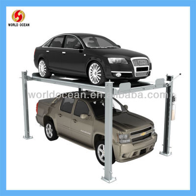 8000lbs 4 post hydraulic car parking system with CE