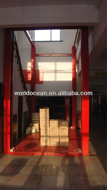 Cargo and car parking lift platform for residential and office building