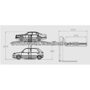 Hydraulic single post car parking system WPS-2500