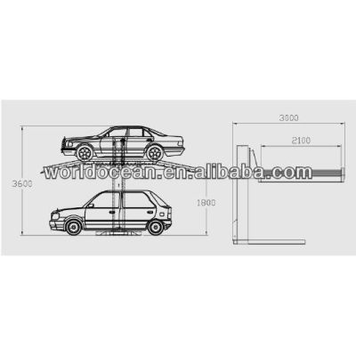 Hydraulic single post car parking system WPS-2500