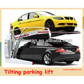 Hydraulic Tilt Car Parking Lift, two Post Parking Lift Garage Car Elevator