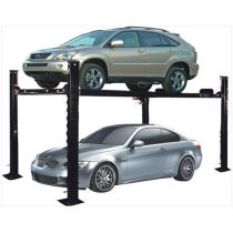 four post parking lift with rolling jacks ramp