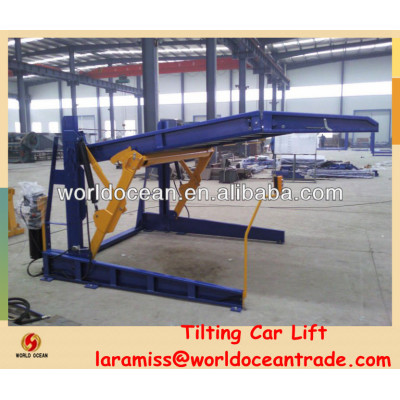 Two post tilting parking system with CE