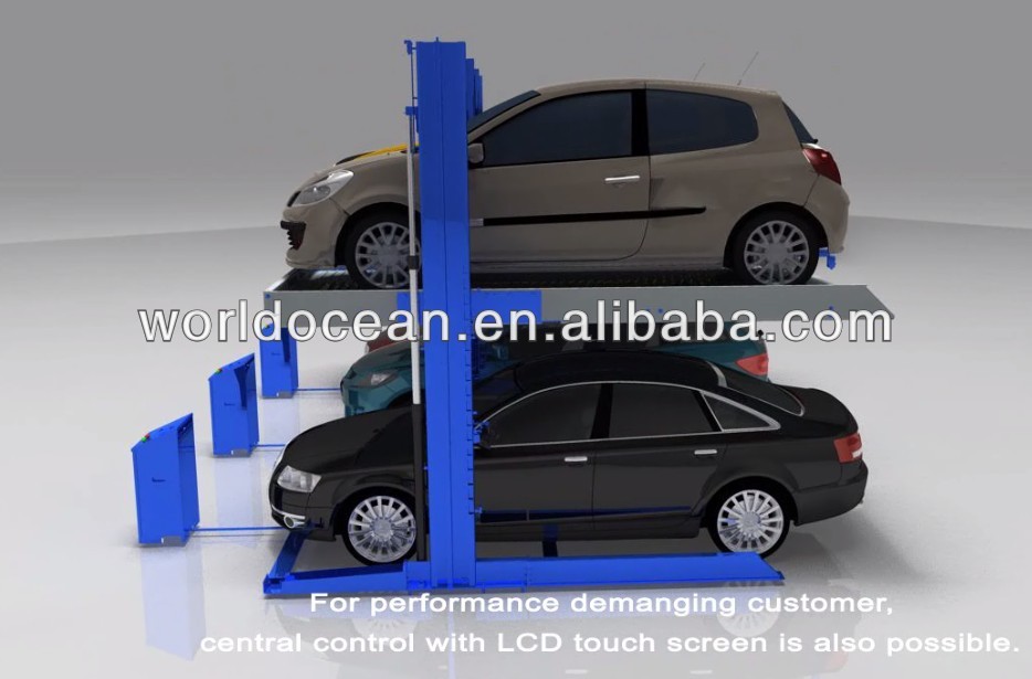 Automated mechanical car stacker parking system