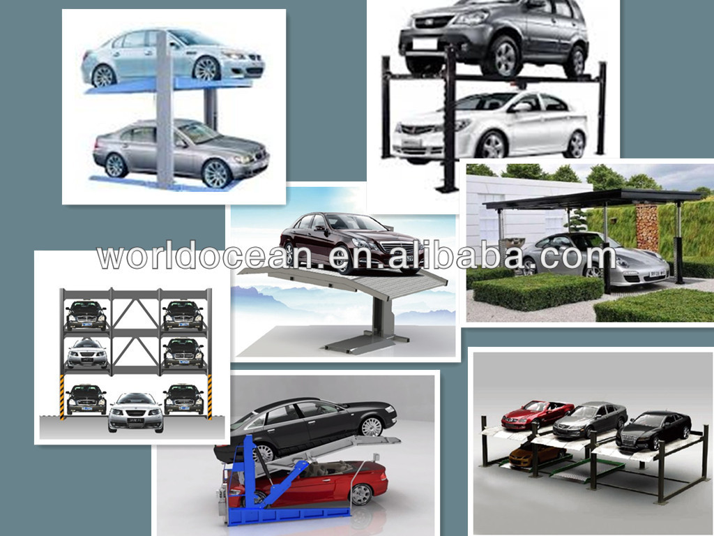 Four post vehicle parking system