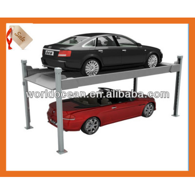 Four post vehicle parking system