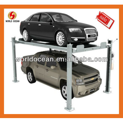 Automatic four post double stacker car parking