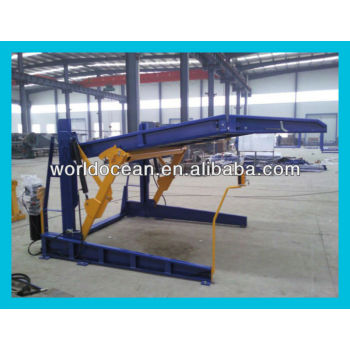 Tilting two post hydraulic auto parking lift