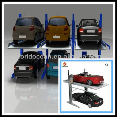 Cheap Hydraulic two cars parking stacker