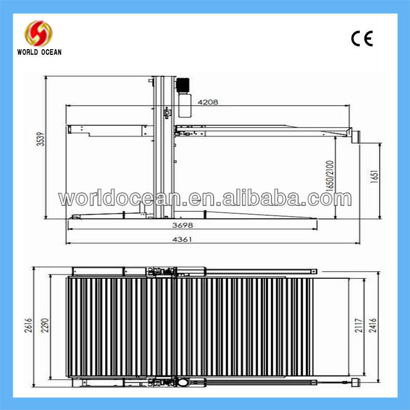 2.7TON car Parking lift double-Layer parking system WP2700 Series