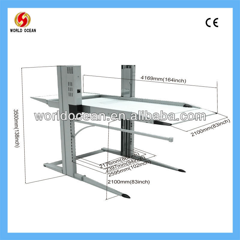 Dependent in ground car lift Parking Lift WOW8032