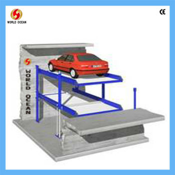 CE automated rotary double car parking system