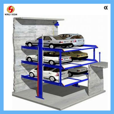 15 ton double parking car lift for 6 cars