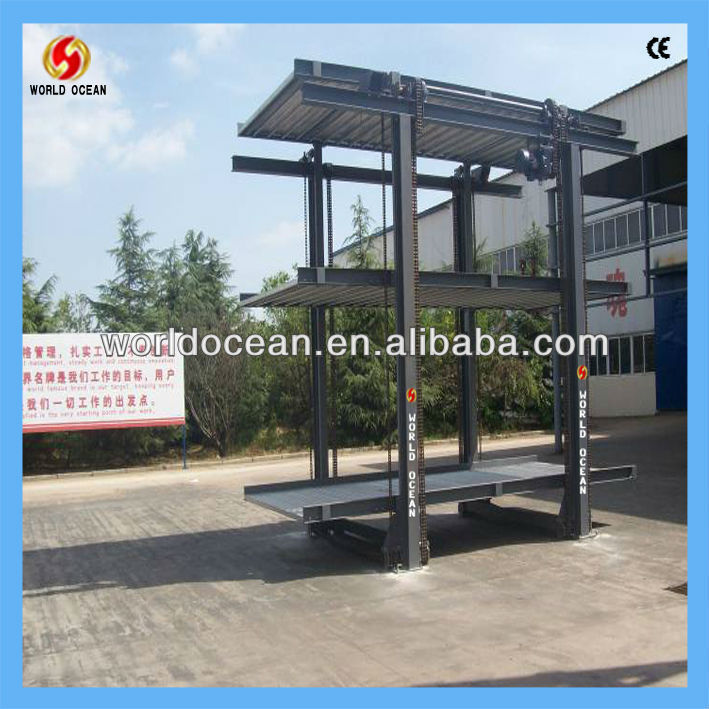 Popular invisible vertical parking lift underground WP3-7.5