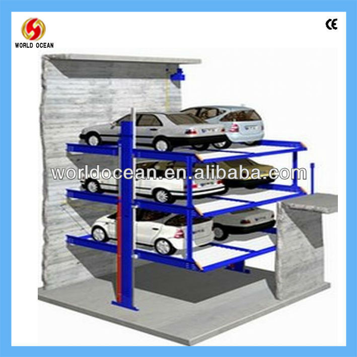 economic pit parking stacker for 6 cars WP6-15