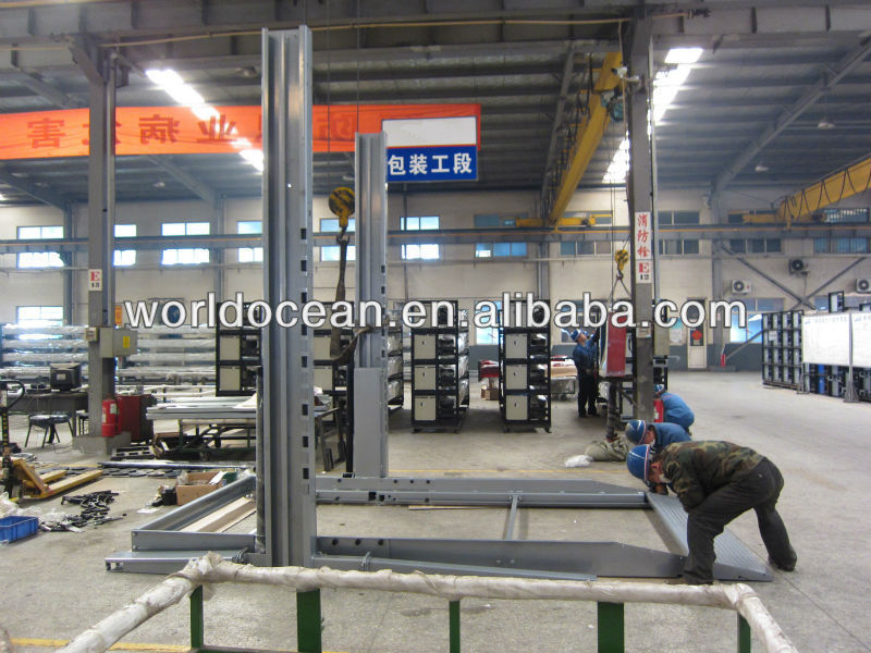 8 floors hydraulic and motor parking management system