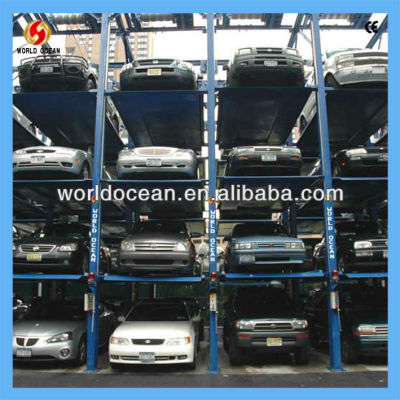 Four post car storage lift with CE 7500kg capacity WP4-3P