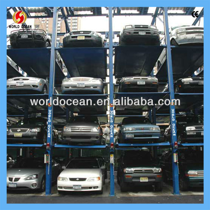 mechanical parking system/Quad Stacker Parking/unused Car Storage Parking for car dealer shop