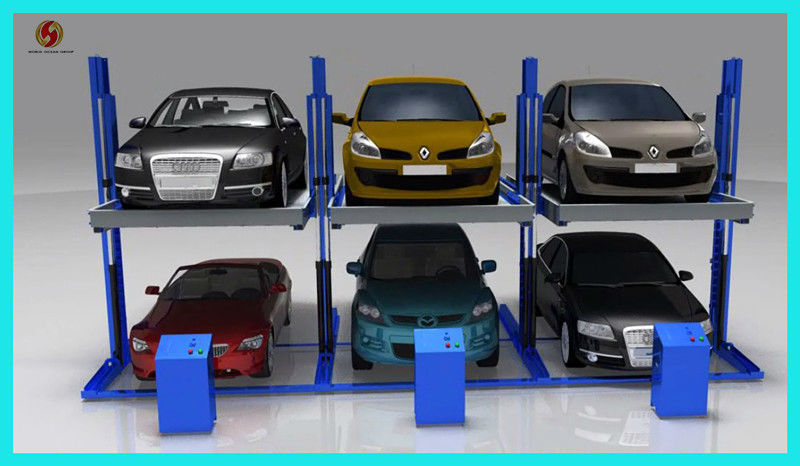 Two car post parking system,hotsale two post parking stacker