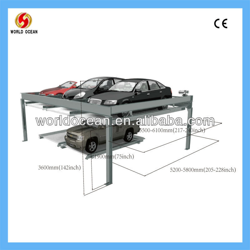Multi-layers full-automatic vehicle parking system