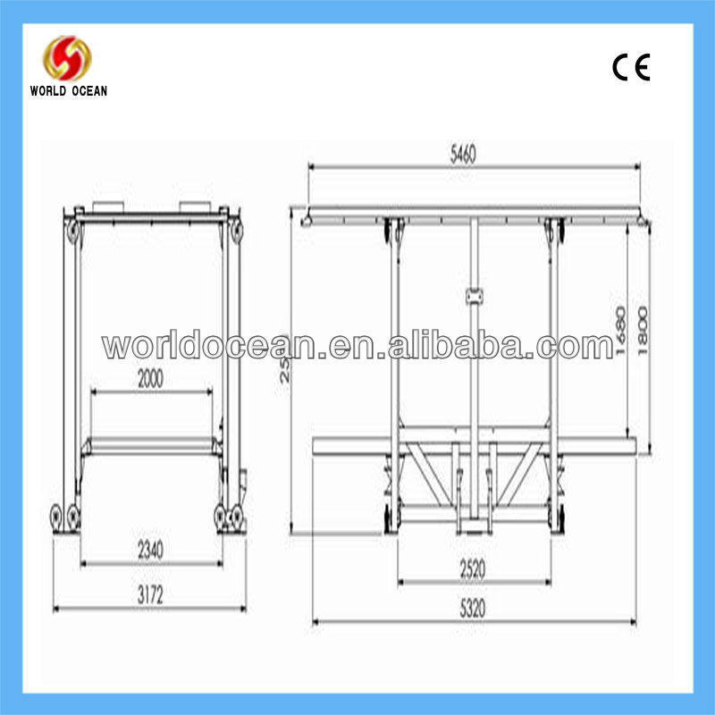 4 post car lift WP2-5A with CE certification