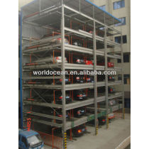 Lifting and lowering transverse moving car parking system