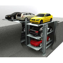vertical three tier parking system/pit parking system