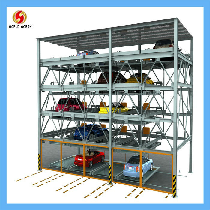 Three floors stack parking system