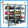 Semi-automatic multi-level parking system for storage cars