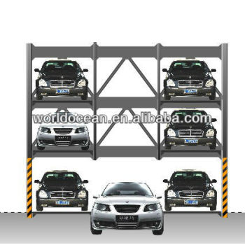 Automated vertical and horizontal parking system