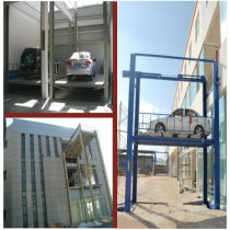 Safe and double strong chain structure outdoor car/goods lift elevators