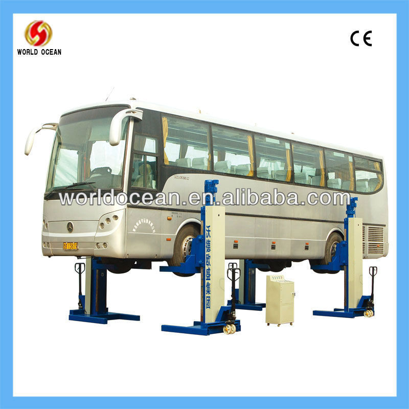 Pneumatic and hydraulic single post lift for car wash,WOW20-4C