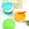 Eco Friendly Kitchen Tool Kitchenware Flexible Silicone Rubber Fork Min Bowl Gift Set for Kids Pets