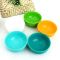 Eco Friendly Kitchen Tool Kitchenware Flexible Silicone Rubber Fork Min Bowl Gift Set for Kids Pets