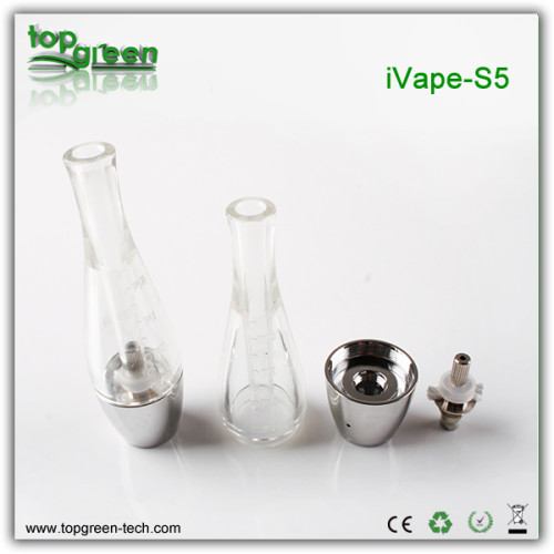 Topgreen 2013 New parfum de la technologie iVape-S5 cigarrillos electronicos ego t