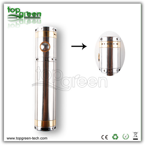 2013 Topgreen plus récents Climatisation inoxydable e cig batterie xVape-x3 e cig batterie mod