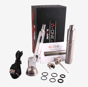 Xvape V-one 2.0 portable wax pen with the thickest dual titamium quartz coils fast heat up wax vaporizer