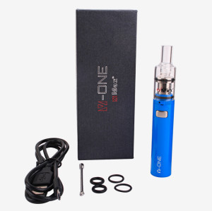 Portable wax vaporizer XMAX V-ONE BLUE quartz heating chamber vape pen