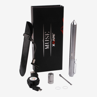 XVAPE MUSE in silver dabbing vaporizer